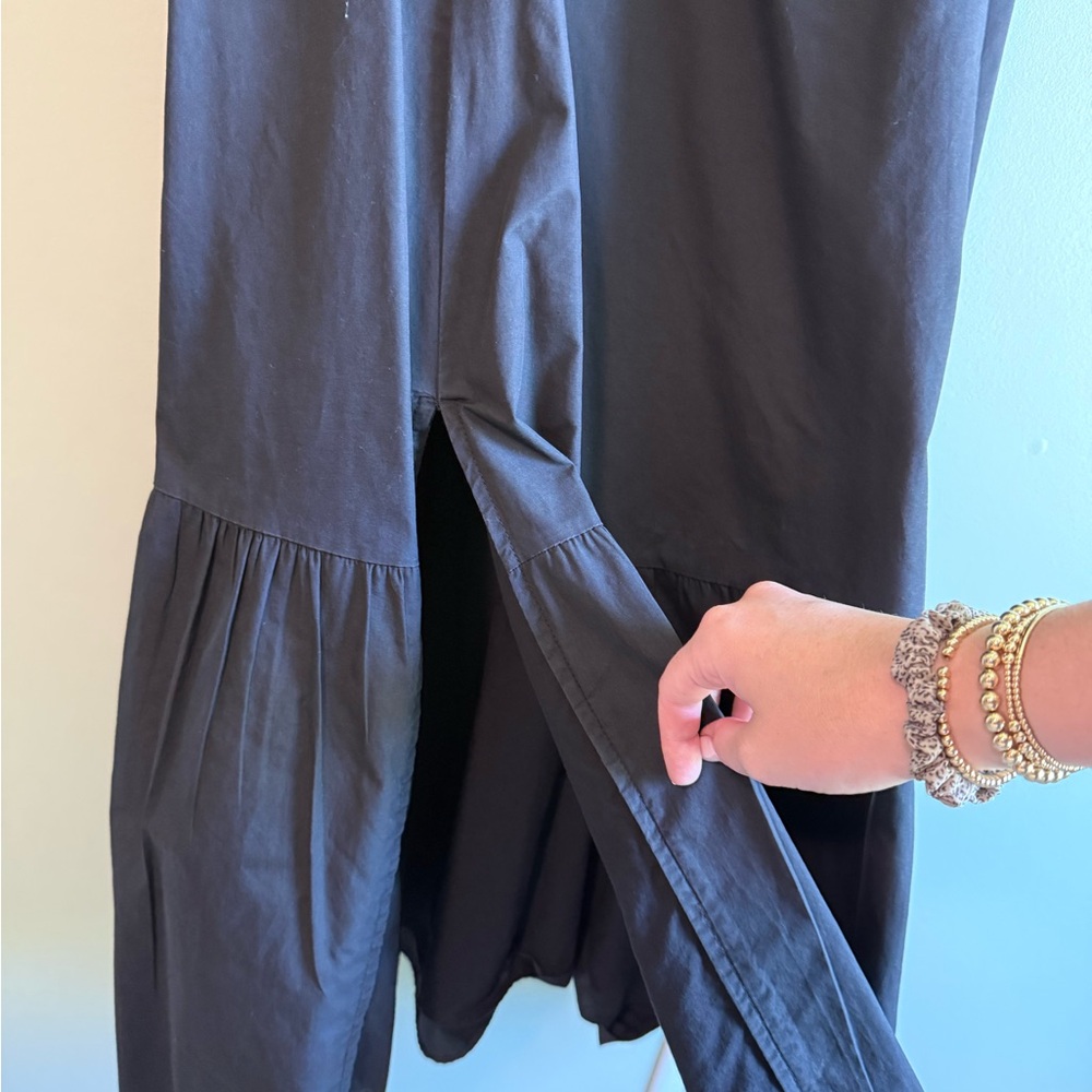 Astr Black Square-Neck Midi Dress with Puff Sleeves - Picture 12 of 12
